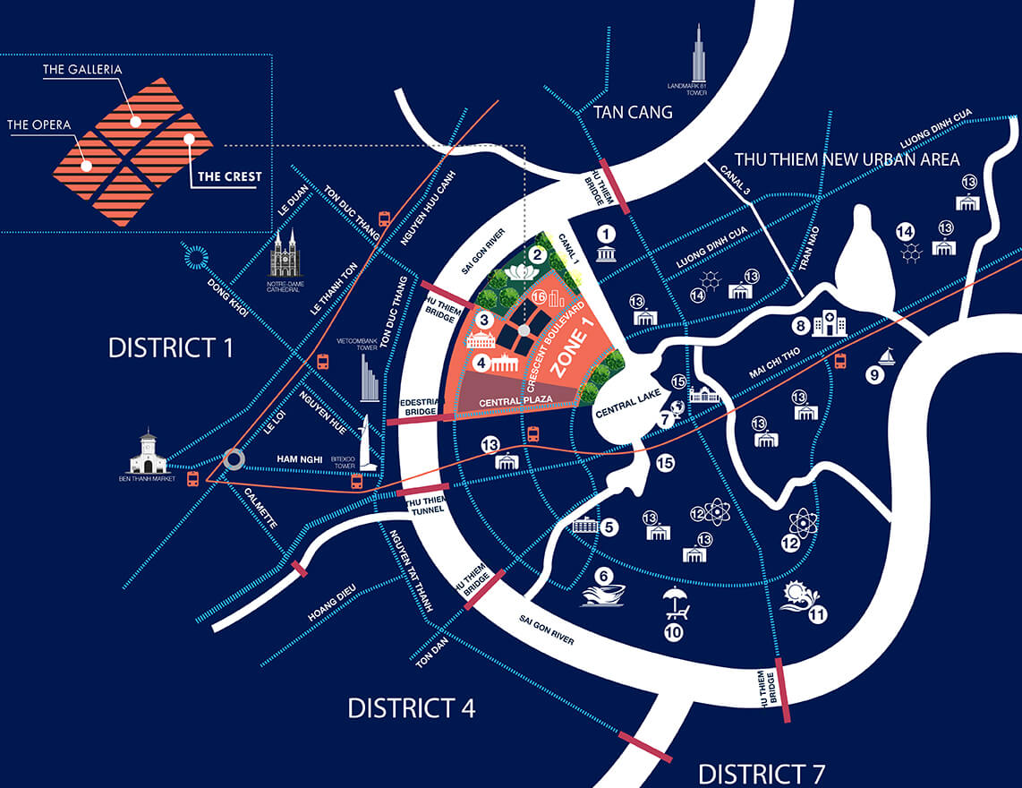 Vị trí The Galleria Residence